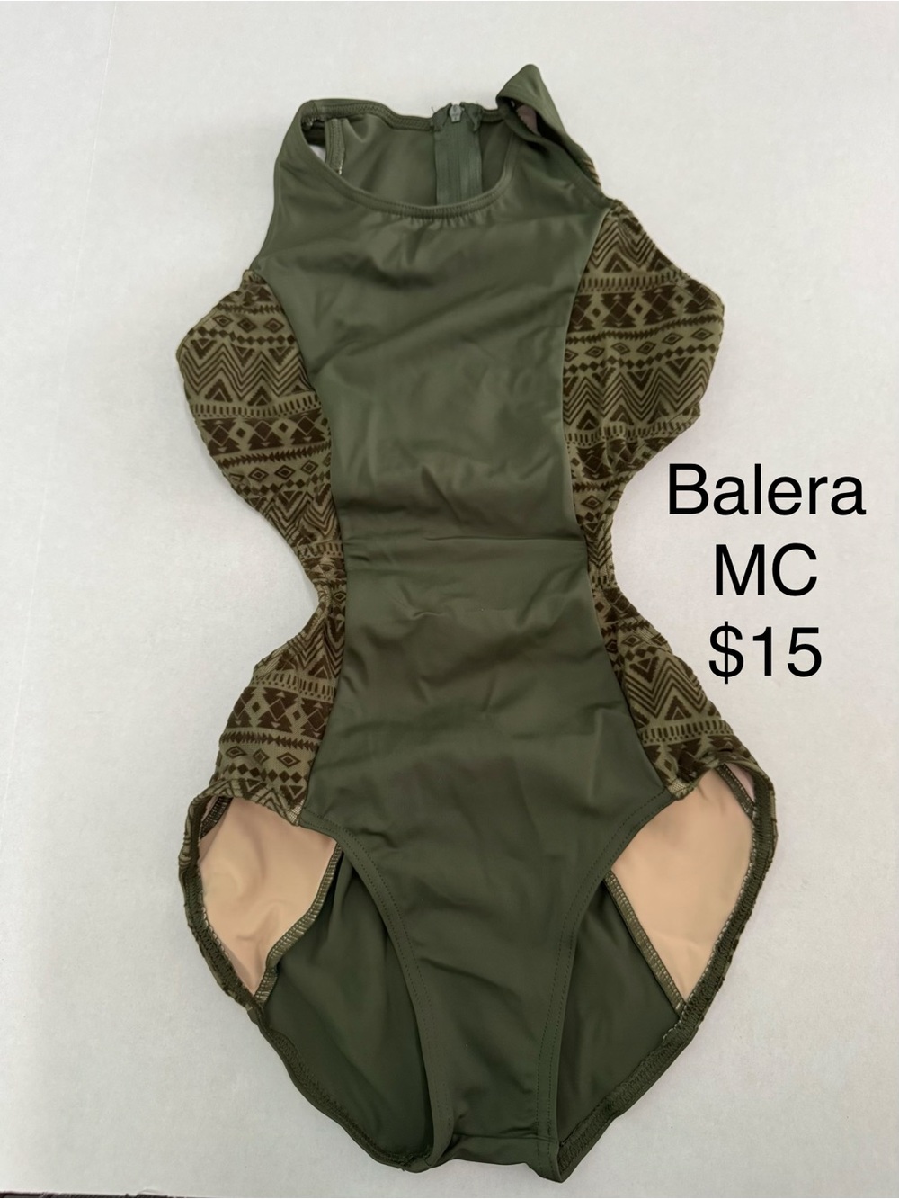 Balera Olive Green Dance Leotard - MC